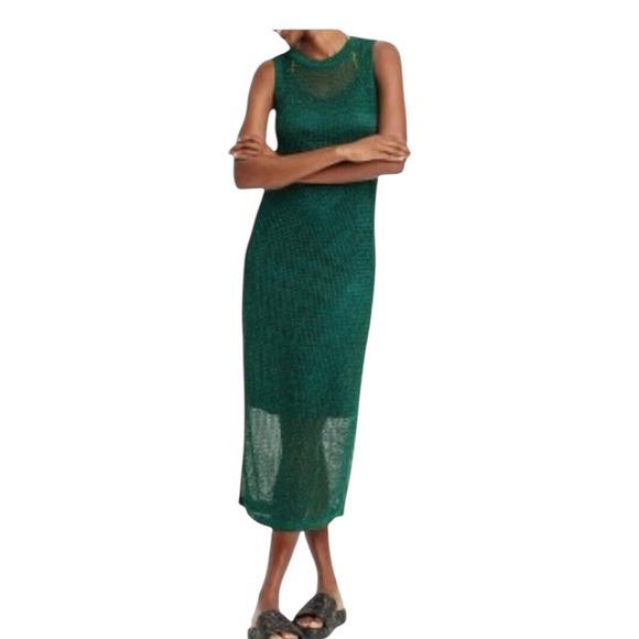 Openwork Midi Tank Dress from A New Day - Green boxBR - Picture 1 of 8